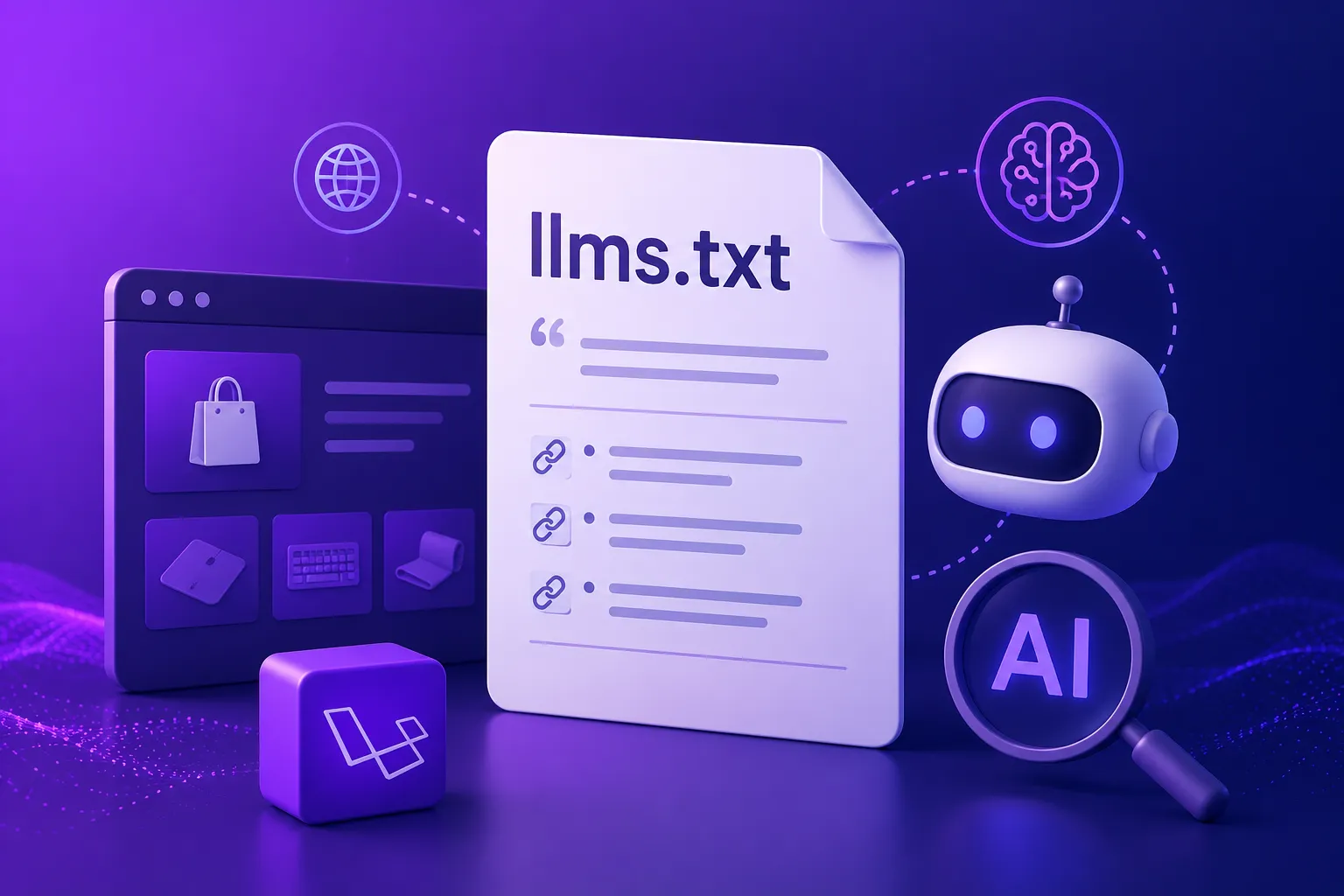 llms.txt Laravelben: hogyan adtunk térképet az AI-botoknak