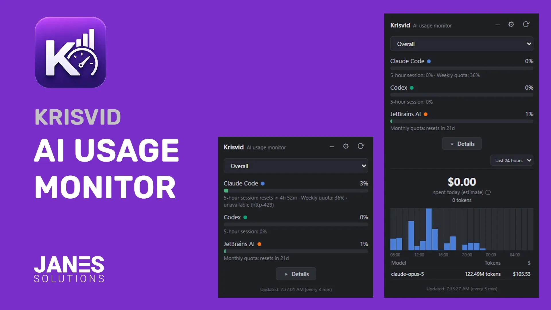 Krisvid – open-source AI usage monitor